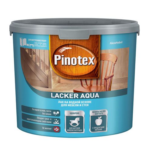 Лак Lacker Aqua 10 (глянец) 2,7 л Pinotex