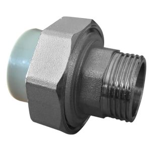 Муфта разъемная ППР ЭКО с нар. рез. серый 25x3/4" Jakko