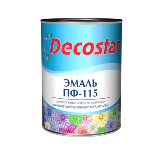 Эмаль Decostar ПФ-115 серая 2,6 кг