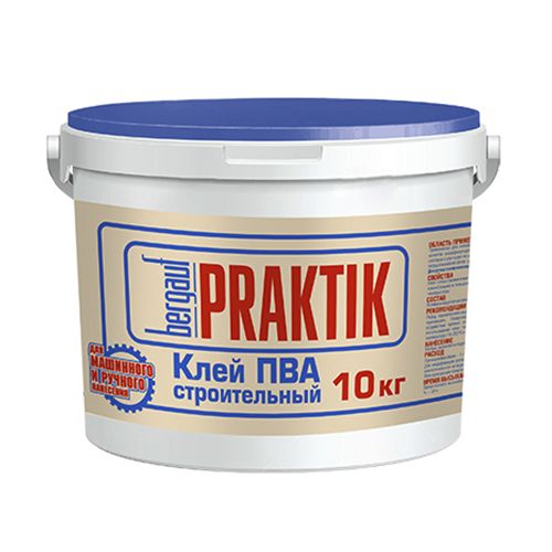 Клей ПВА строительный Bergauf Praktik 10 кг