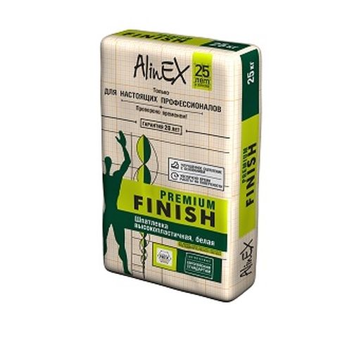 Финишная шпатлевка, полимерная AlinEX FINISH Premium (25 кг)