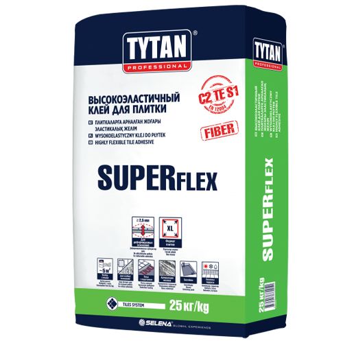 Клей высокоэластичный для плитки  SUPER FLEX S1 TS55