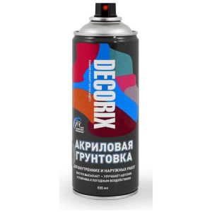 Аэрозольная грунтовка Decorix (матовая;черная;) 0108-02 DX