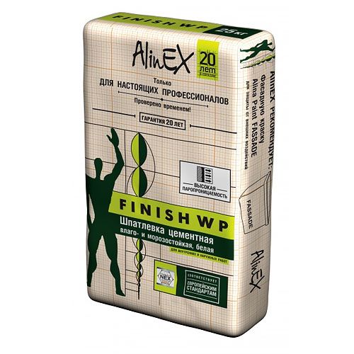Шпаклевка цементная AlinEX FINISH WP (25 кг)