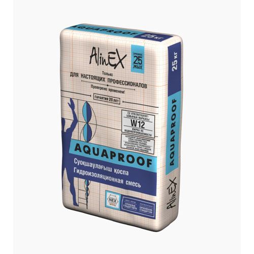 Двухкомпонентная гидроизоляционная смесь AlinEX «AQUAPROOF» 25 кг