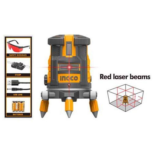 Лазерный нивелир 30м (RED) Ingco INDUSTRIAL HLL306505