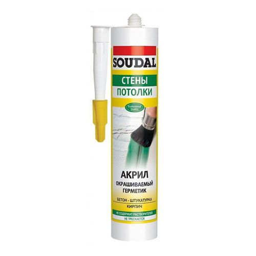 Герметик SOUDAL акриловый белый