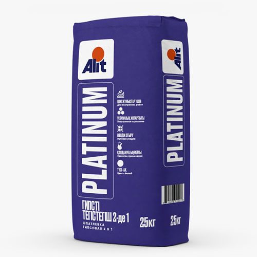 ALIT Platinum, шпатлёвка гипсовая 2в1