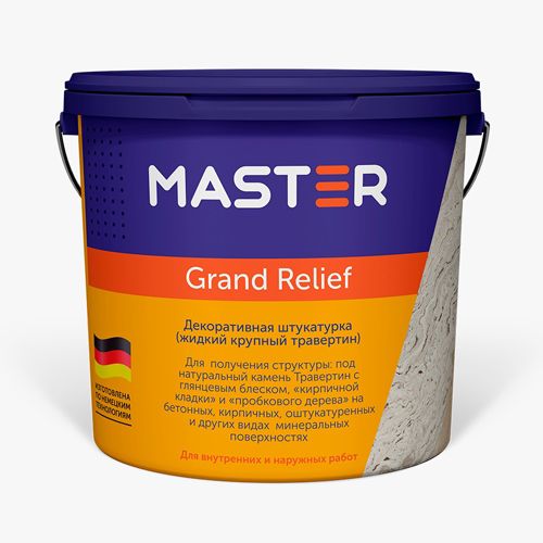 Штукатурка Grand Relief Белый 15 кг