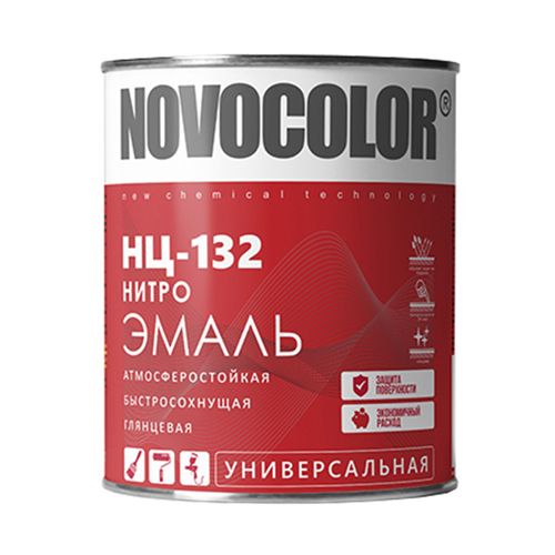 Эмаль Novocolor НЦ-132 серая (1,7 кг)