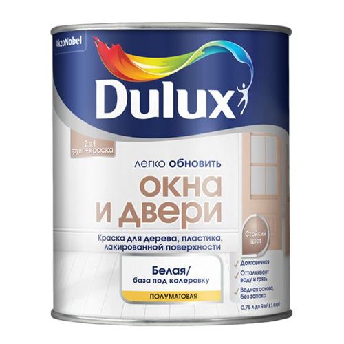 Dulux Окна и Двери п/мат BW 0,75л