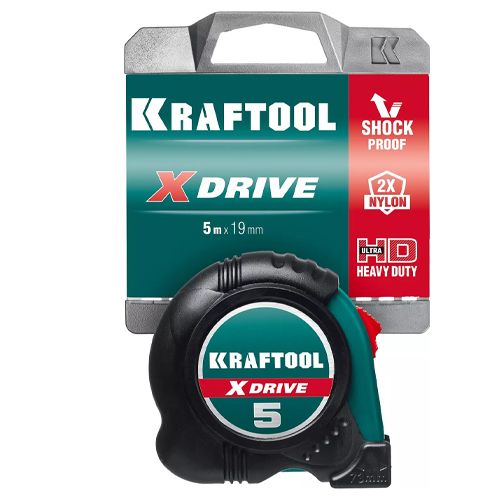 KRAFTOOL X-Drive 5м /19мм рулетка