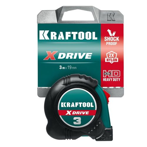 KRAFTOOL X-Drive 3м /19мм рулетка