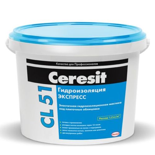 Гидроизоляционная мастика Ceresit Express CL51/5 кг