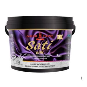 Краска декоративная SATI SILK золото 3кг