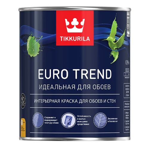Краска для обоев EURO TREND С мат 0,9 л