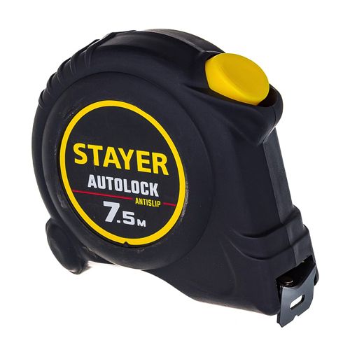 Рулетка Stayer АutoLock 7,5м/25мм с автостопом 2-34126-07-25_z02
