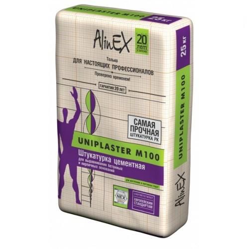 Штукатурка цементная AlinEX Uniplaster М100