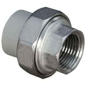 Муфта разъемная ППР ЭКО с вн. рез. серый 20x1/2" Jakko